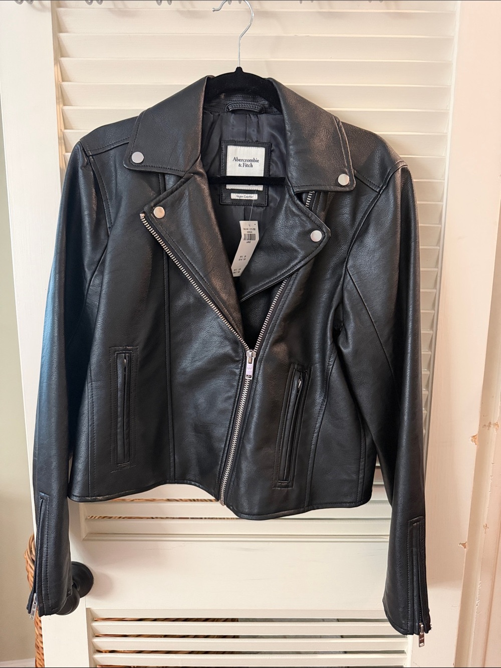 Abercrombie & Fitch Vegan Leather Moto Jacket